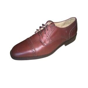 Brass Boot Chauncey Cognac Smooth Leather Size 8 M
